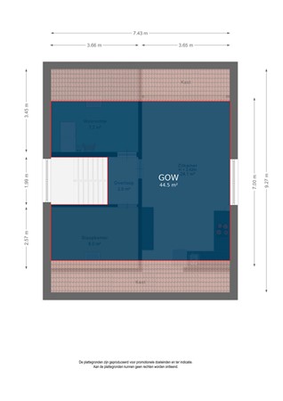 Floor plan - Schoolstraat 33, 6223 BD Maastricht 